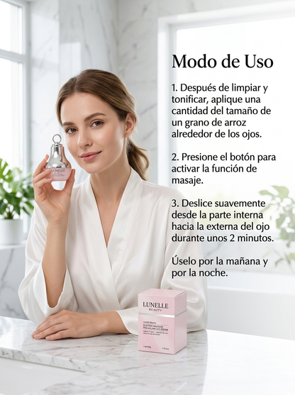 Crema Contorno de Ojos con Masaje Eléctrico