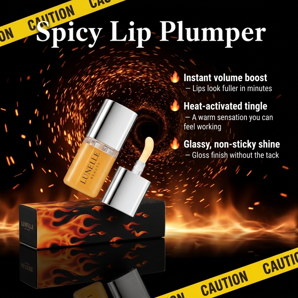 Brillo labial voluminizador picante